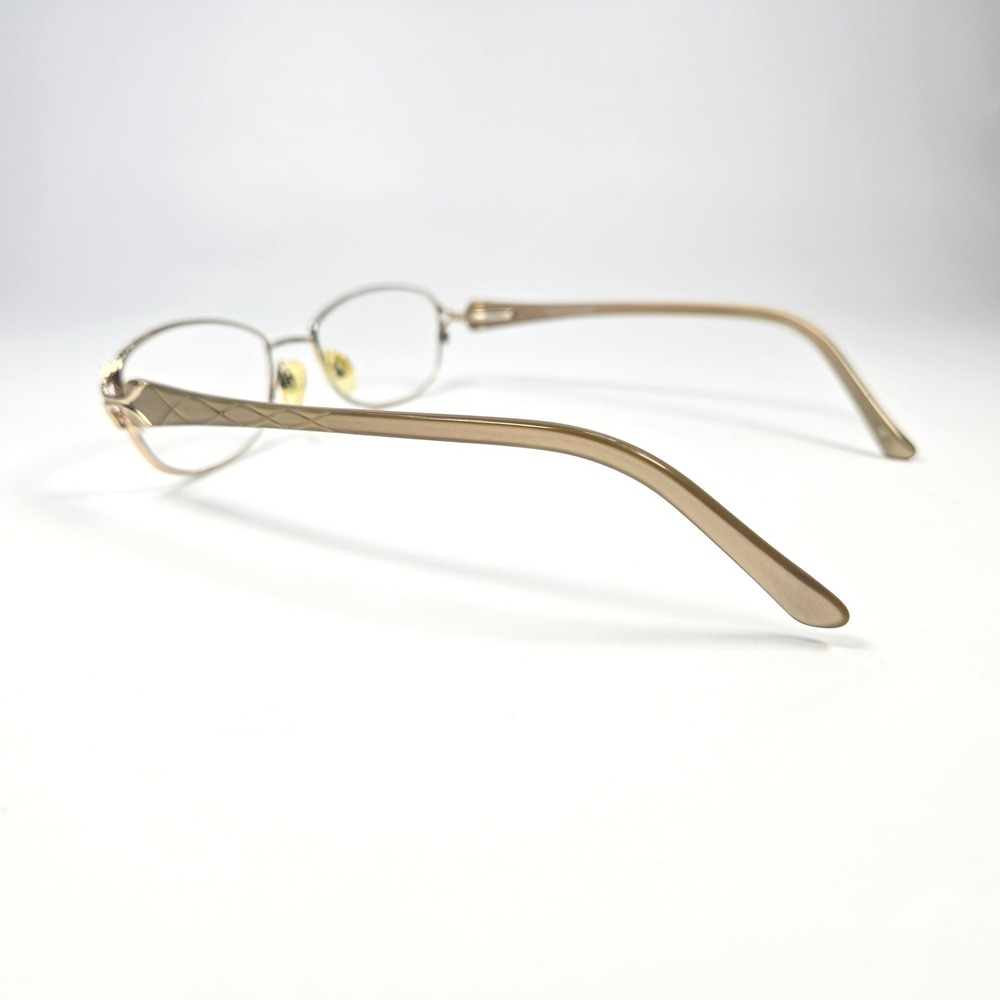 Zyloware Sophia Loren Eyeglasses‎ M169 Gold Tan Oval Metal Frames 50-17-140 - Picture 5 of 14